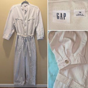 100% Cotton Twill Utility Jumpsuit - GAP Size 14